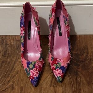 Laundry By Shelli Segal Pink Floral Heels